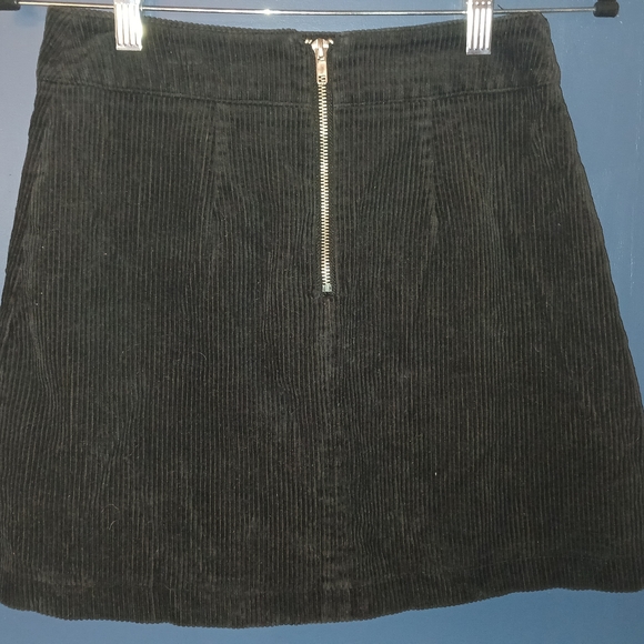 Two corduroy skirts, Forever 21 Pink Mini Skirt and Urban Outfitters Black Skirt - Picture 12 of 15